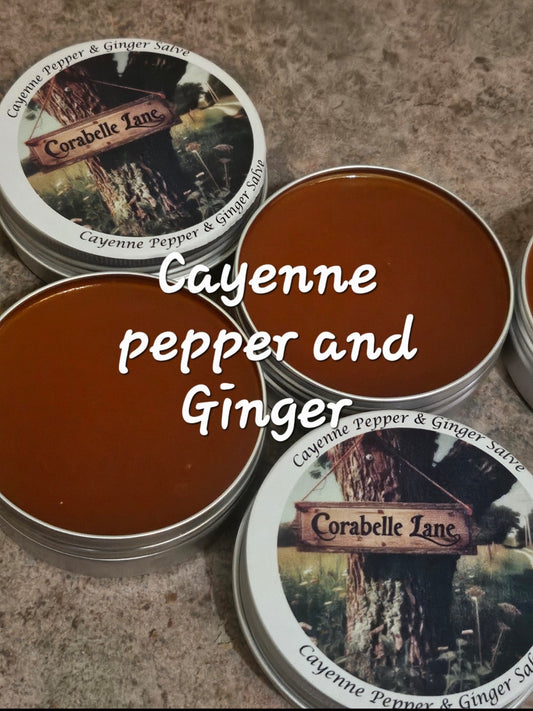 Salve-Cayenne Pepper & Ground Ginger Root (General soreness)