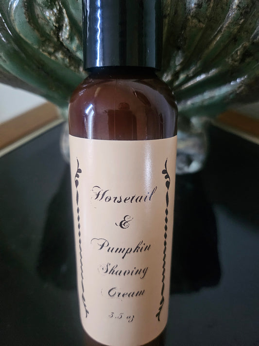 All Natural Shaving Cream- Horsetail and pumpkin